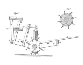 Patent diagram 2: Stalk Cutter, figure 2