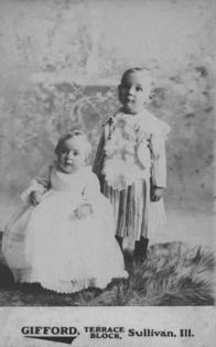 Glen and Hiram Misenhimer, about 1902