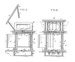 Patent diagrams 1 and 2: 1879 Bee-Hives
