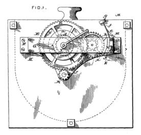 Patent diagram 1: 1893 Monroe Motor